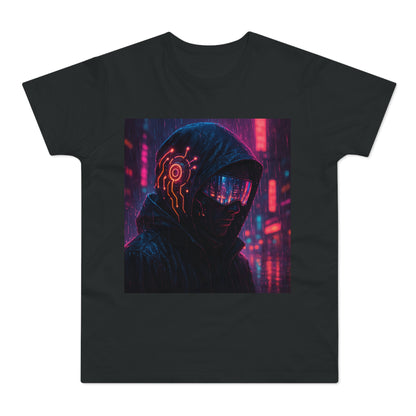 Cyberpunk Graphic Tee for Men & Women, Futuristic Streetwear, Perfect Gift for Gamers, Casual Wear for Tech Enthusiasts, Urban Style T-Shirt
