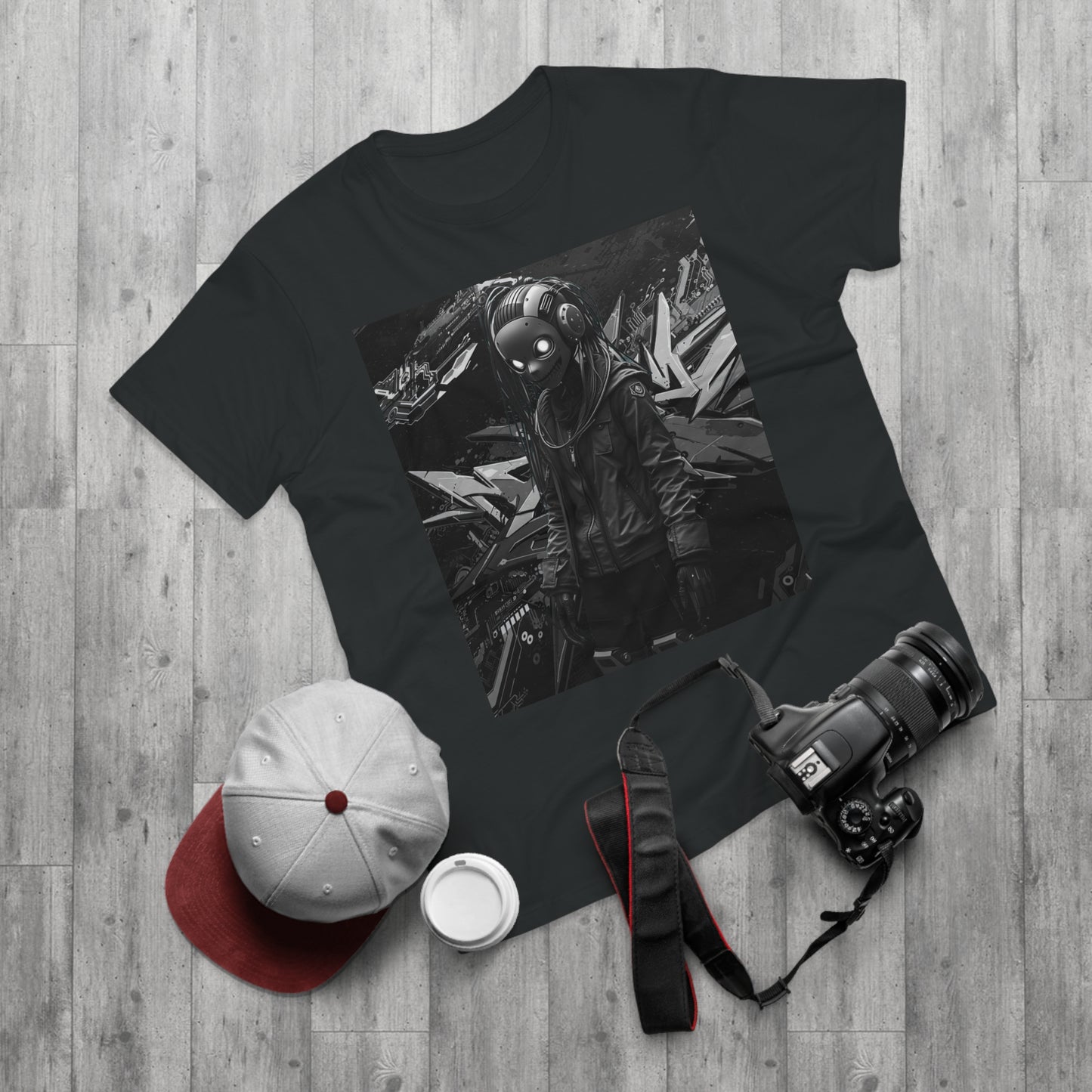 Urban Cyberpunk Unisex T-Shirt - Edgy Graphic Tee with Futuristic Design