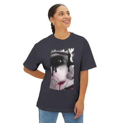 Artistic Oversized Tee - Unique Graphic T-shirt for Art Lovers, Comfortable Fashion, Trendy Unisex Wear, Perfect for Gifting, Casual Style