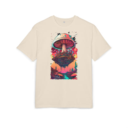 Psychedelic Mushroom Unisex Tee - Oversize Graphic T-Shirt for Festivals, Art Lovers, Gifts, and Casual Wear