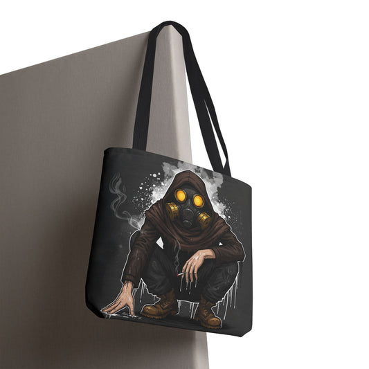 Urban Adventure Tote Bag, Eco-Friendly Canvas Bag, Street Art Style, Unique Gift for Backpackers, Festival Essential, Everyday Use