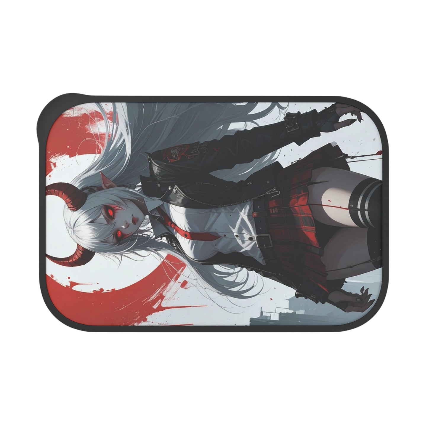 Gothic Anime Bento Box, Eco-Friendly Meal Prep Container, Anime Lunch Box, Unique Gift for Anime Lovers, Stylish Food Storage