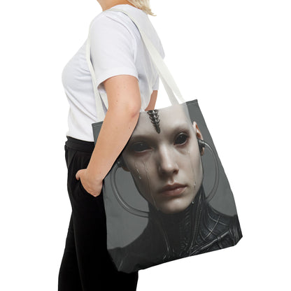 Futuristic AOP Tote Bag | Sci-Fi Style for Everyday Use, Gift for Geek Culture, Urban Accessories, Fashionable Shopping Bag