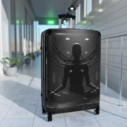 Travel Suitcase with Futuristic Design - Cyberpunk Collection