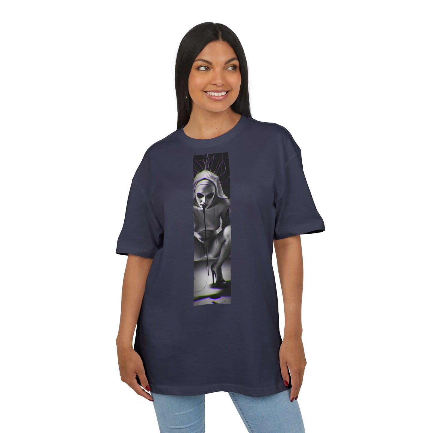 Unisex Oversized Graphic Tee - Edgy Gothic Design