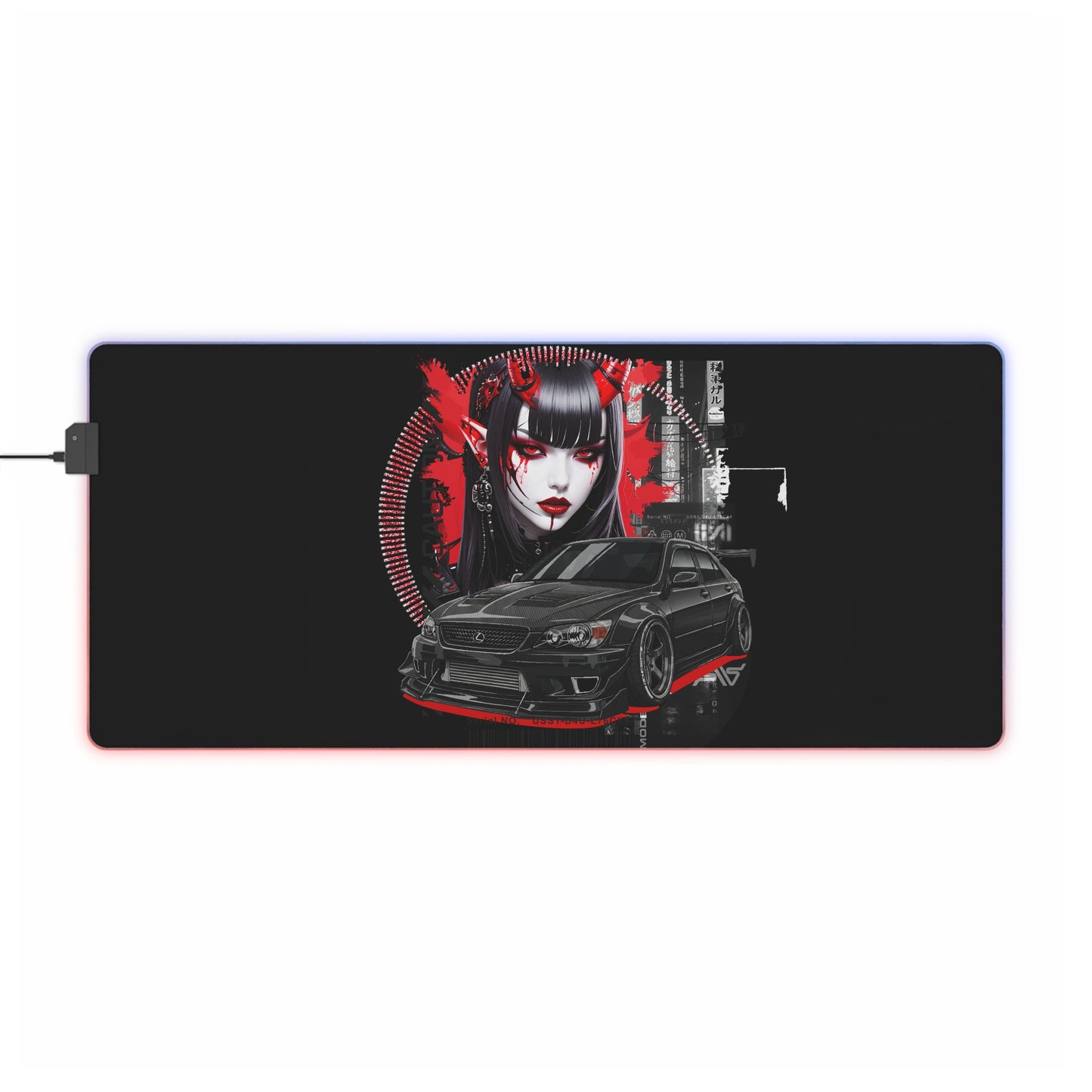LED Gaming Mouse Pad - Stylish Desk Accessory for Gamers, RGB Lighting, Battle Station Decor, Gaming Setup, Gift for Gamers