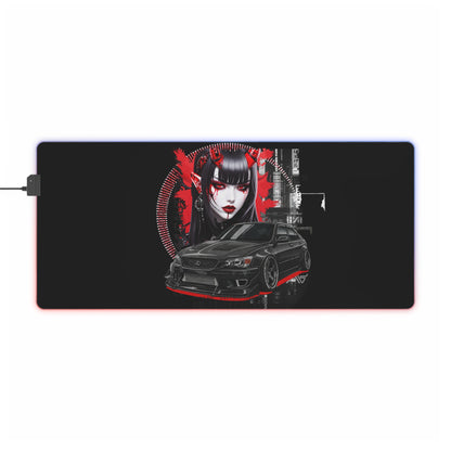 LED Gaming Mouse Pad - Stylish Desk Accessory for Gamers, RGB Lighting, Battle Station Decor, Gaming Setup, Gift for Gamers