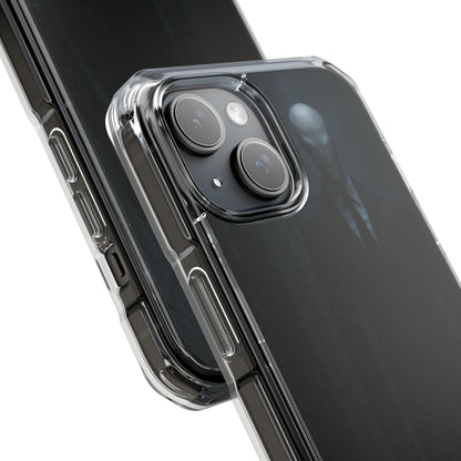 Sleek Phone Case with Minimalist Horror Design of Slenderman, Slim Protective Case, Unique Gift for Horror Lovers, Clear Impact-Resistant Case