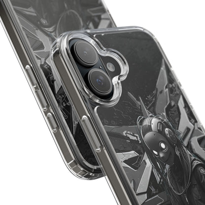 Anime-Inspired Clear Phone Case - Edgy Streetwear Style