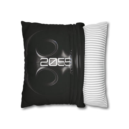 Futuristic Gas Mask Pillowcase | Modern Home Decor, Throw Pillow, Unique Gift, Sci-Fi Aesthetic, Cyberpunk Room Accents