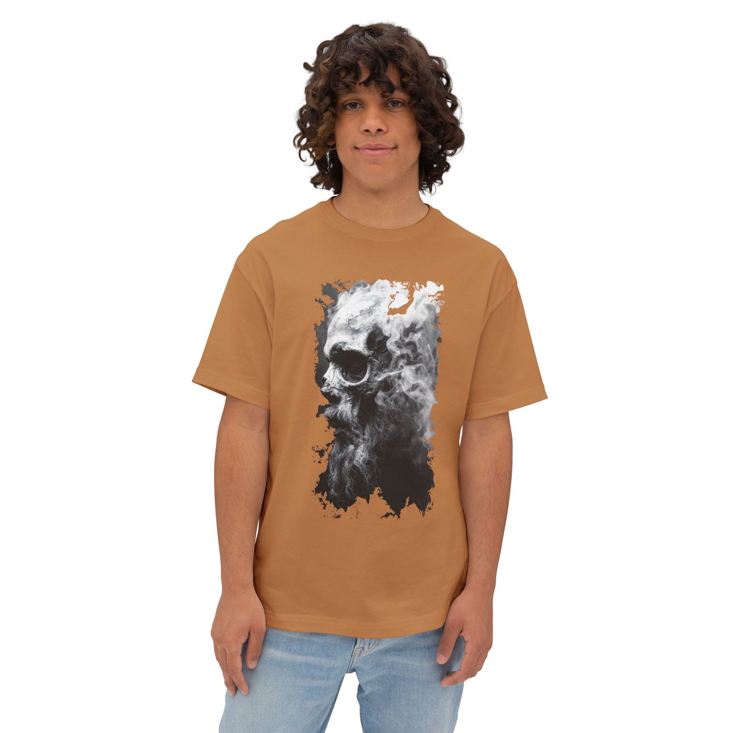 Edgy Oversized Graphic Tee | Casual Streetwear, Unisex T-Shirt, Skull Design, Gifts for Him/Her, Everyday Wear