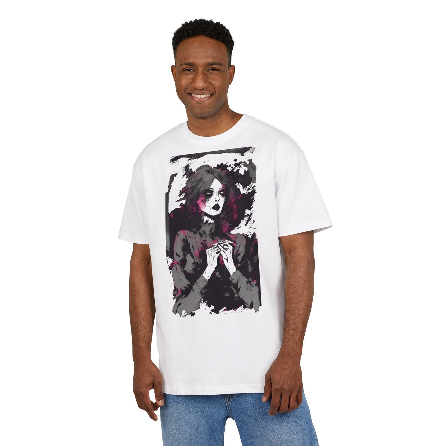 Artistic Oversize Tee | Unisex Tee with Unique Design, Casual Wear, Graphic Shirt, Gift for Art Lovers, Statement T-Shirt