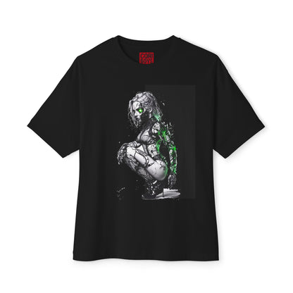 Cyberpunk-Inspired Unisex Oversized Tee, Streetwear T-Shirt, Graphic Tee for Art Lovers, Casual Wear, Unique Gift