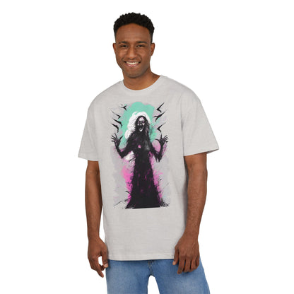 Spooky Witch Oversize Tee - Halloween Shirt, Graphic Tee for Festivals, Trendy Streetwear, Gift for Witch Lovers, Unisex Apparel