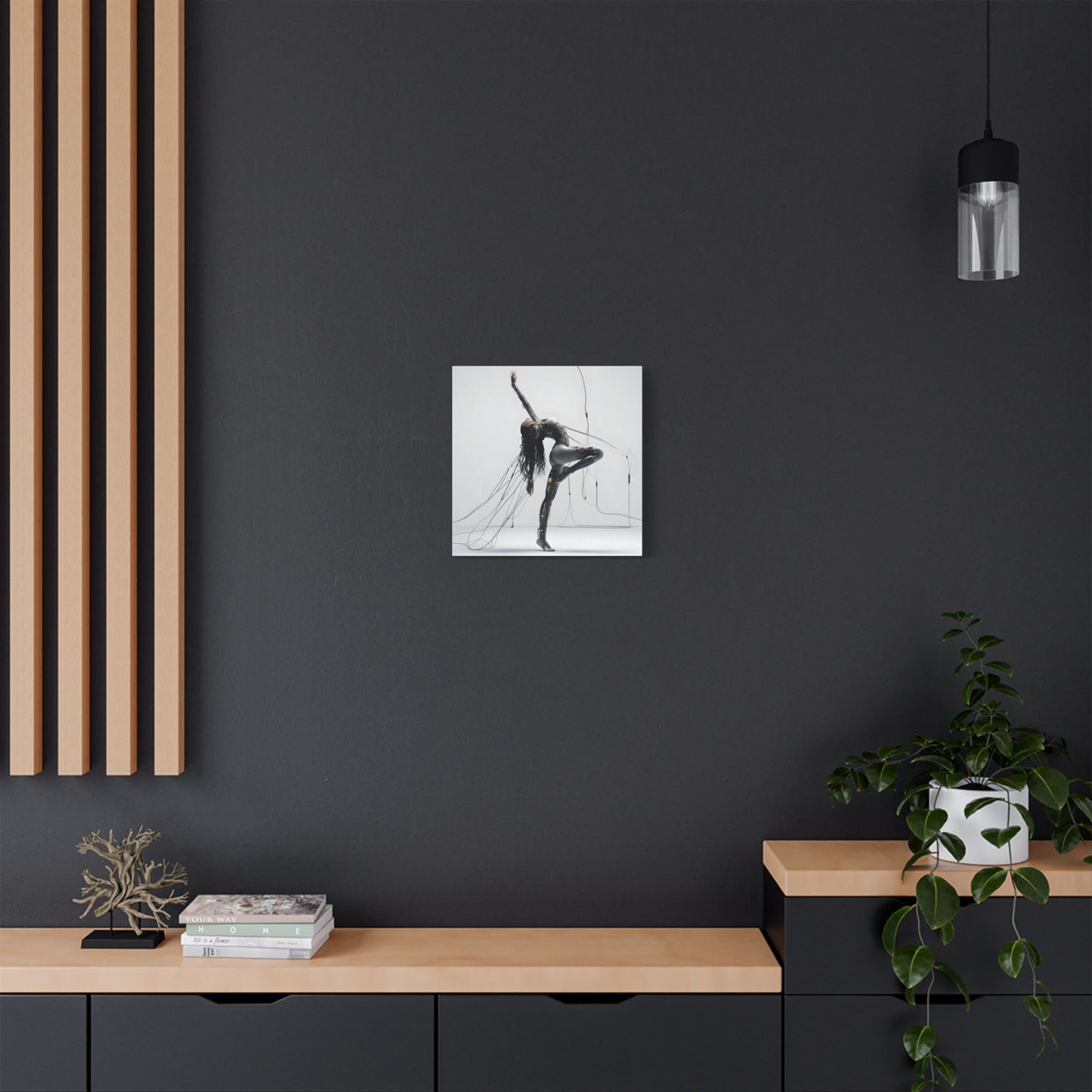 Satin Canvas Wall Art, Modern Abstract Decor, Contemporary Home Accent, Unique Gift for Art Lovers, Minimalist Artwork