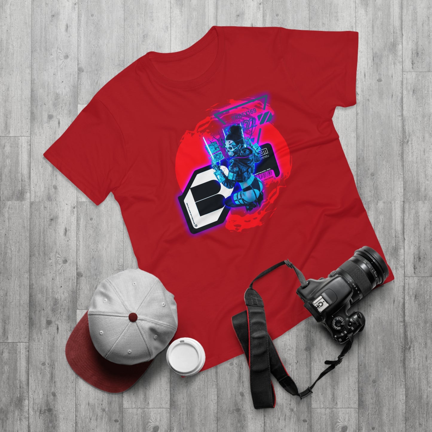 Futuristic Graphic Tee, Urban Outfit, Cyberpunk Style T-shirt, Men's Streetwear, Casual Wear, Gift for Tech Lovers
