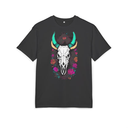 Bohemian Skull Graphic Tee, Unisex Heavy Oversize Tee, Cool Graphic T-Shirt, Festival Fashion, Casual Wear, Unique Gift Idea