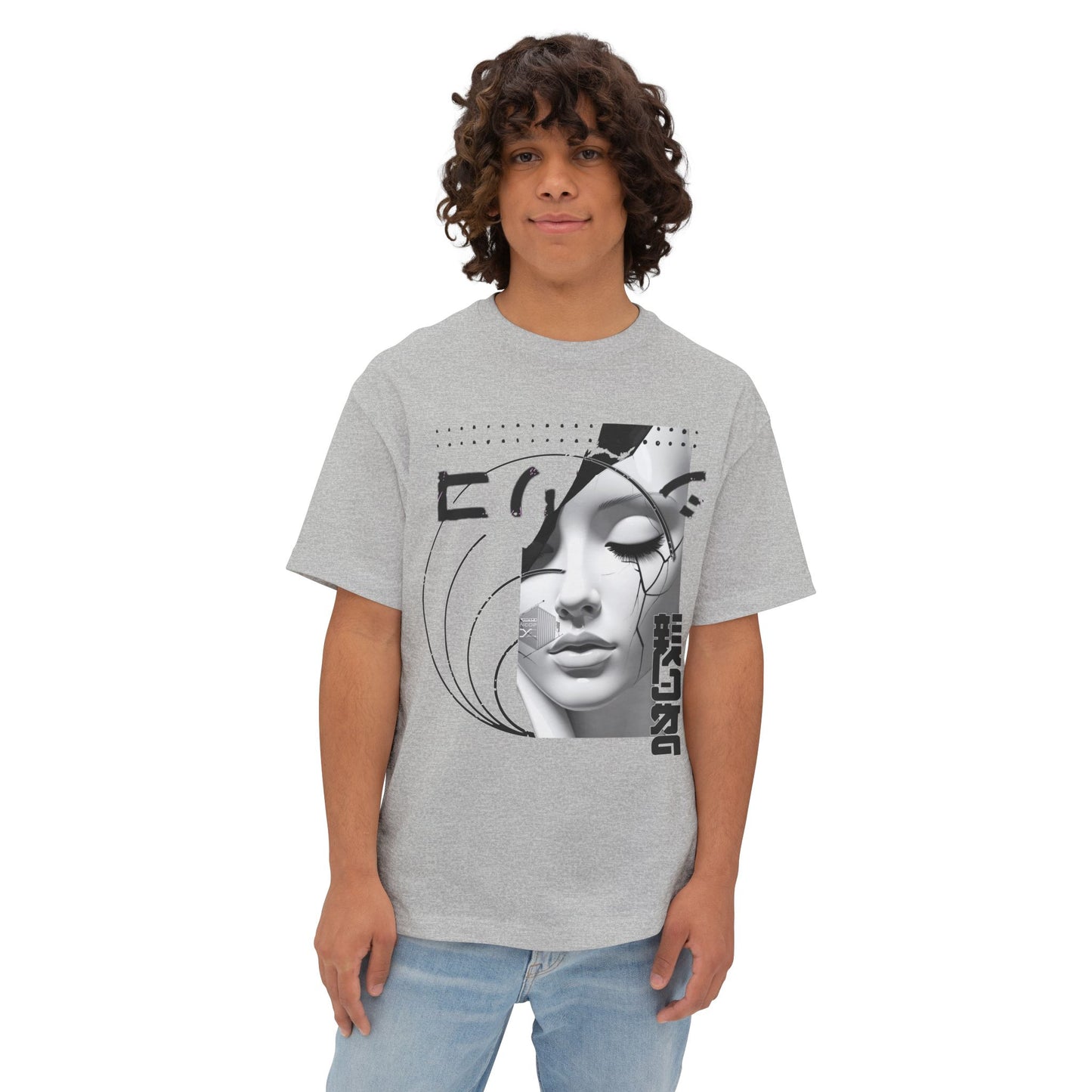 Chic Graphic Tee, Casual Fashion Shirt, Summer Outfit Top, Gift for Her, Artistic Oversized T-Shirt