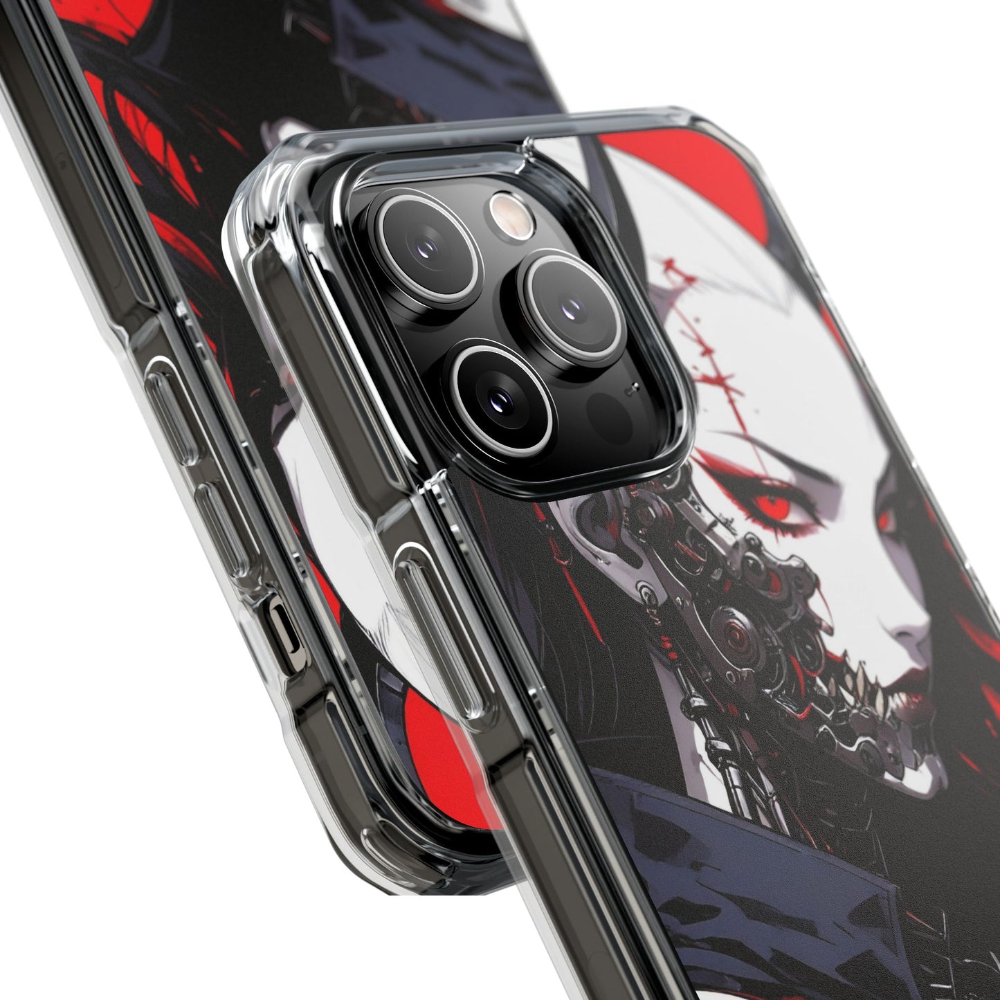 Magnetic Impact Phone Case, Anime Art Phone Cover, Goth Accessories for Her, Gift for Tech Lovers, Unique Phone Protection
