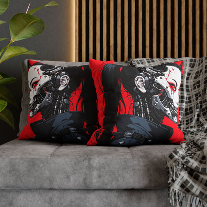 Futuristic Cyberpunk Pillowcase, Cozy Decor, Perfect for Gaming Rooms, Gifts for Tech Lovers, Stylish Home Accessories