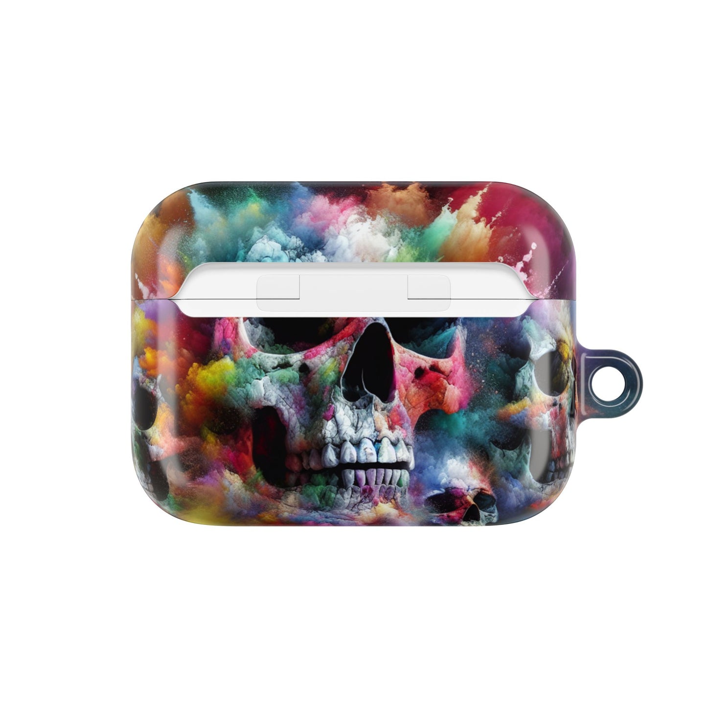 Colorful Skull AirPod Case, Unique Airpod Cover for Music Lovers, Trendy Skull Accessories, Gift for Teens, Halloween Tech Gear
