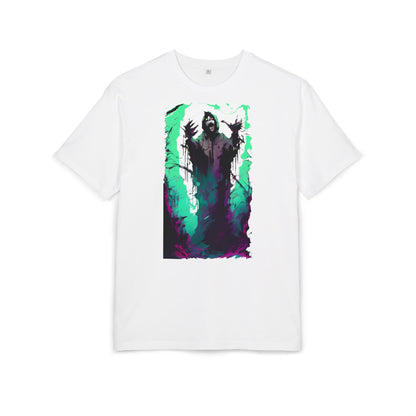 Mystical Oversized Tee - Unisex, Artistic Graphic Tee, Casual Wear, Gift for Art Lovers, Spooky Vibes Shirt