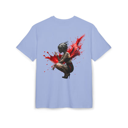 D'Stopian Oversized Unisex Tee - Edgy Graphic Art Tee for Urban Creatives