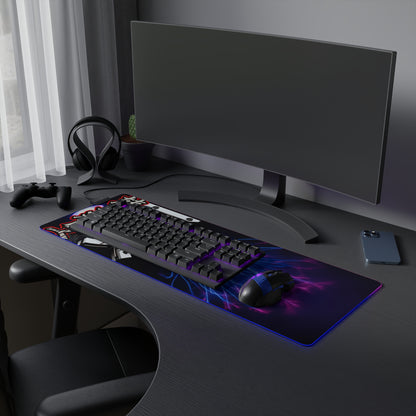 LED Gaming Mouse Pad – Electric Ninja Design for Gamers