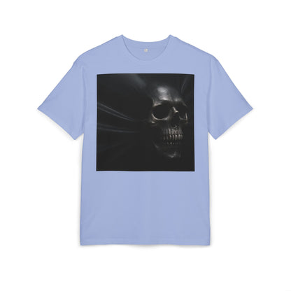 Skull Graphic Oversized Tee - Unisex Heavy Tee for Casual Wear, Street Style, Halloween Attire, Gift for Friends, Unique Art Tee