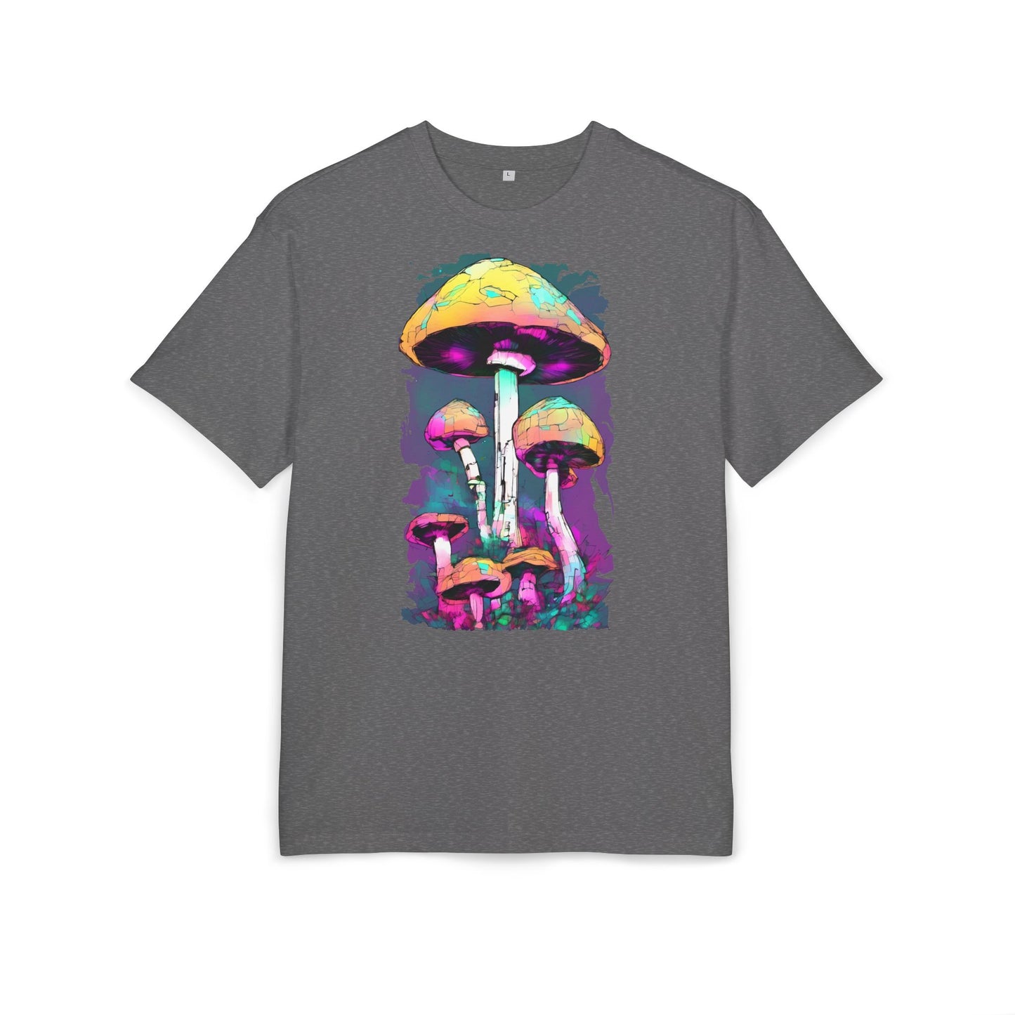Trippy Mushroom Unisex Oversize Tee | Psychedelic Art Shirt, Retro Graphic Tee, Festival Wear, Gift for Nature Lovers, Streetwear