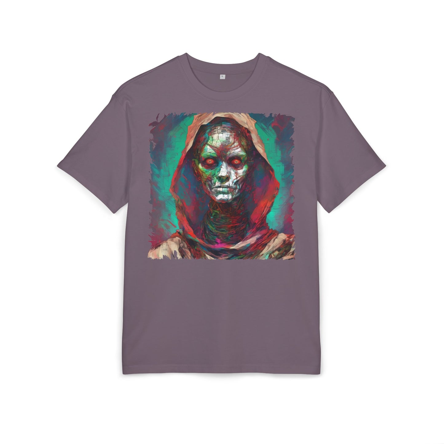 Eerie Oversize Tee, Unisex Graphic Shirt for Horror Lovers, Streetwear, Unique Gift for Halloween, Casual Wear, Art Tee