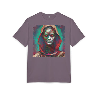 Eerie Oversize Tee, Unisex Graphic Shirt for Horror Lovers, Streetwear, Unique Gift for Halloween, Casual Wear, Art Tee