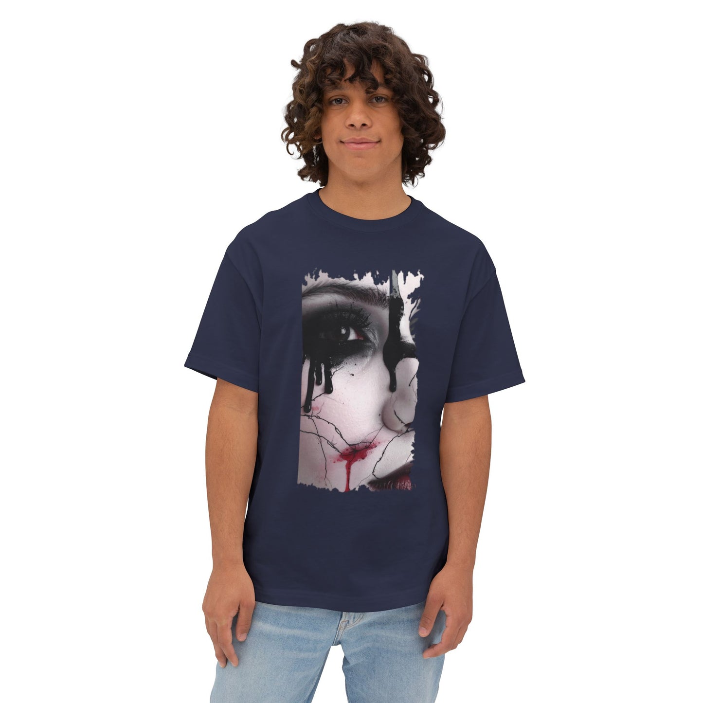 Artistic Oversized Tee - Unique Graphic T-shirt for Art Lovers, Comfortable Fashion, Trendy Unisex Wear, Perfect for Gifting, Casual Style