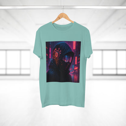 Cyberpunk Graphic Tee for Men & Women, Futuristic Streetwear, Perfect Gift for Gamers, Casual Wear for Tech Enthusiasts, Urban Style T-Shirt
