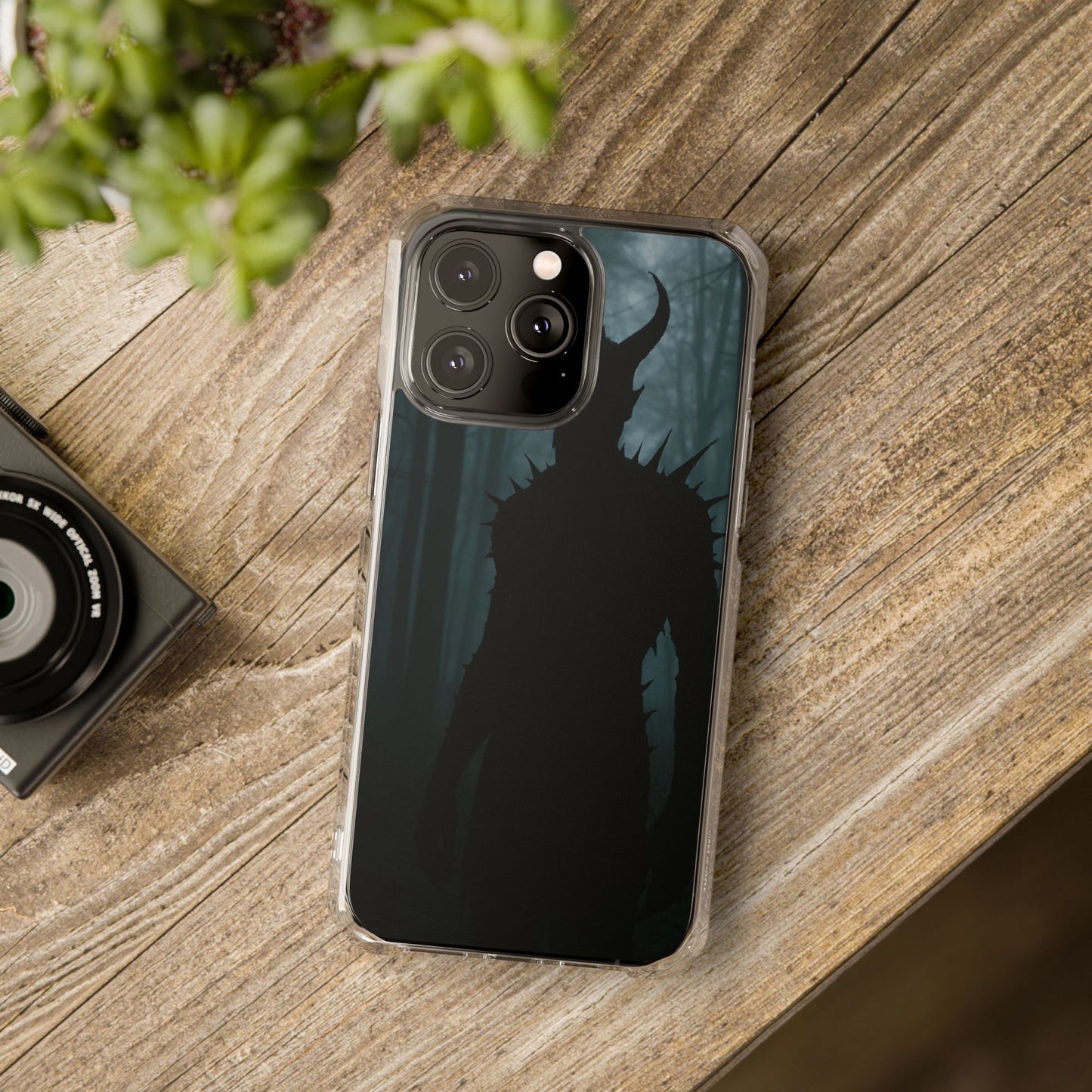 Magnetic Phone Cases, Dark Fantasy Case, Spooky Halloween Accessory, Gift for Gamers, Customizable Clear Impact Cover