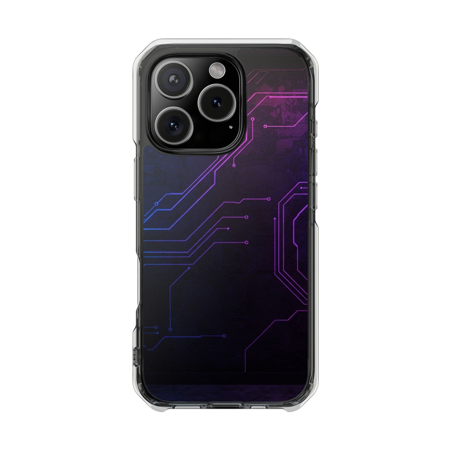 Magnetic Clear Phone Case - Tech-Inspired Design for Gamers, Stylish Protection, Gift for Tech Lovers, Phone Accessories, Customizable Case