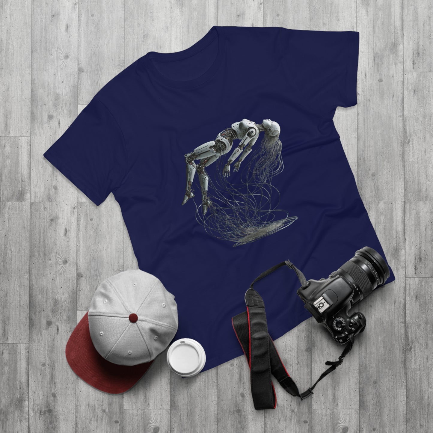 Futuristic Graphic Tee, Cool Unisex T-Shirt for Tech Enthusiasts, Gift for Birthdays, Casual Wear, Unique Art Shirt