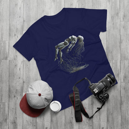 Futuristic Graphic Tee, Cool Unisex T-Shirt for Tech Enthusiasts, Gift for Birthdays, Casual Wear, Unique Art Shirt