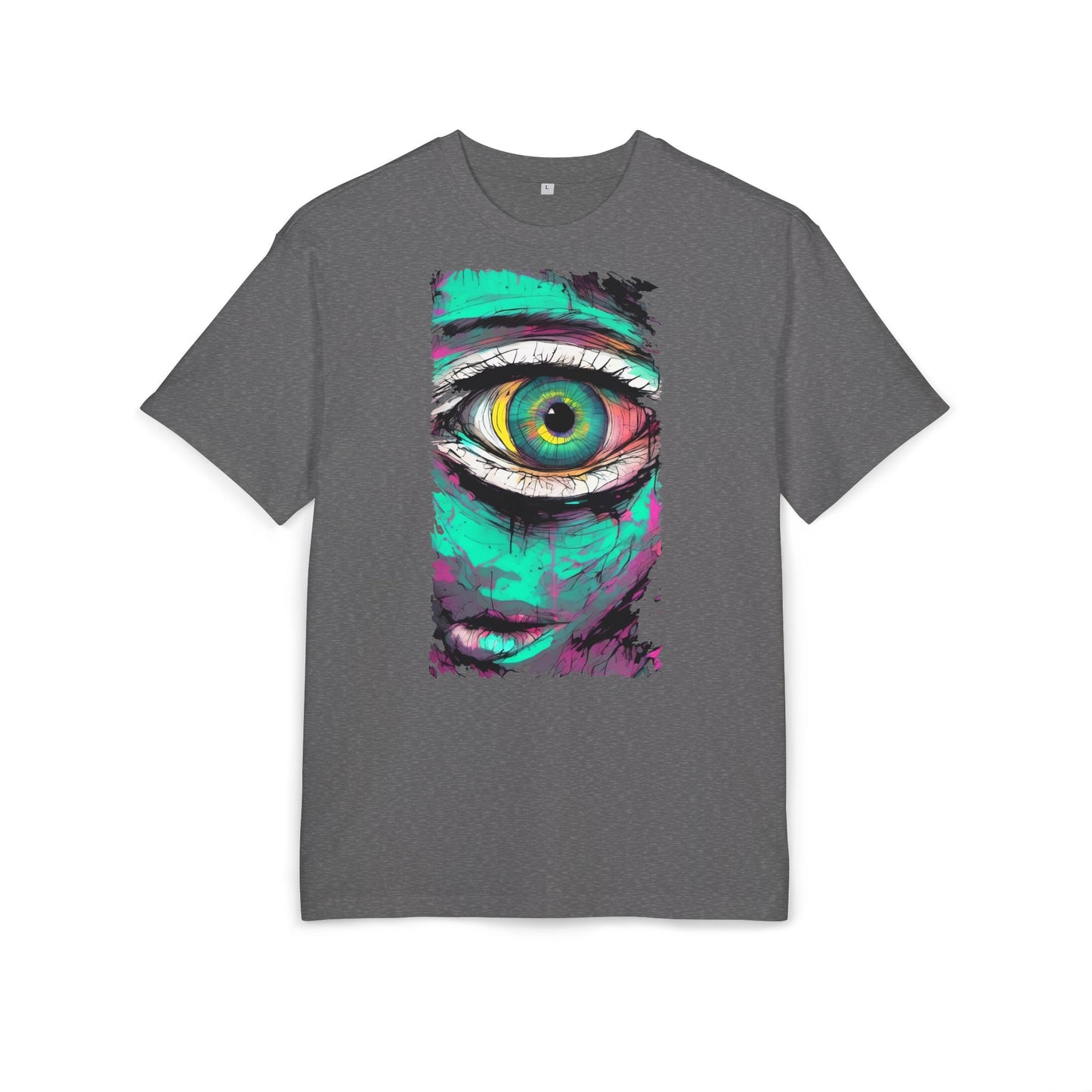 Stylish Eye Graphic Tee, Unisex Oversized T-Shirt, Casual Wear, Street Style, Gift for Art Lovers, Funky Apparel
