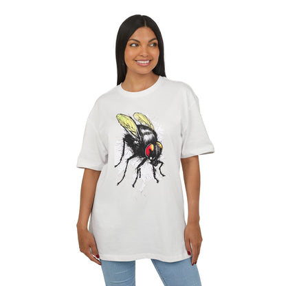 Bee-Inspired Unisex Heavy Oversize Tee, Casual Wear, Graphic T-Shirt, Gift for Nature Lovers, Summer Style, Eco-Friendly Fashion