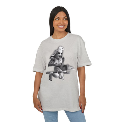 Unisex Heavy Oversize Tee with Horror Design
