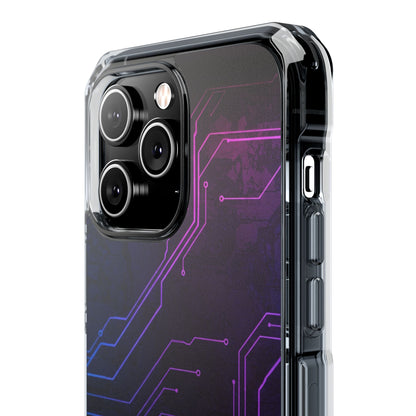 Magnetic Clear Phone Case - Tech-Inspired Design for Gamers, Stylish Protection, Gift for Tech Lovers, Phone Accessories, Customizable Case