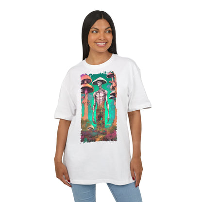 Psychedelic Alien Oversize Tee, Unisex Graphic T-Shirt, Casual Streetwear, Gift for Sci-Fi Lovers, Festival Apparel