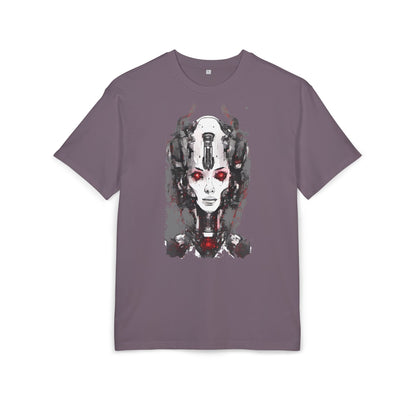 Futuristic Graphic Tee, Unique Oversized T-Shirt, Stylish Casual Wear, Perfect Gift for Art Lovers, Bold Design for Teens