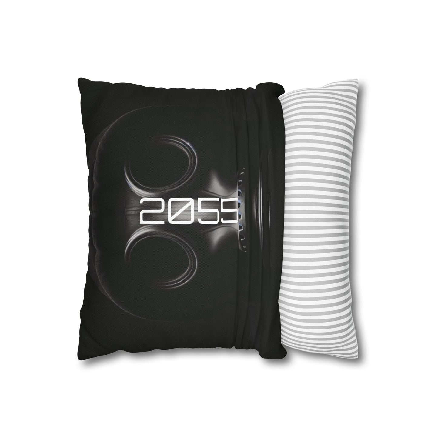 Futuristic Gas Mask Pillowcase | Modern Home Decor, Throw Pillow, Unique Gift, Sci-Fi Aesthetic, Cyberpunk Room Accents