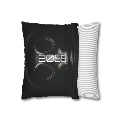 Futuristic Gas Mask Pillowcase | Modern Home Decor, Throw Pillow, Unique Gift, Sci-Fi Aesthetic, Cyberpunk Room Accents