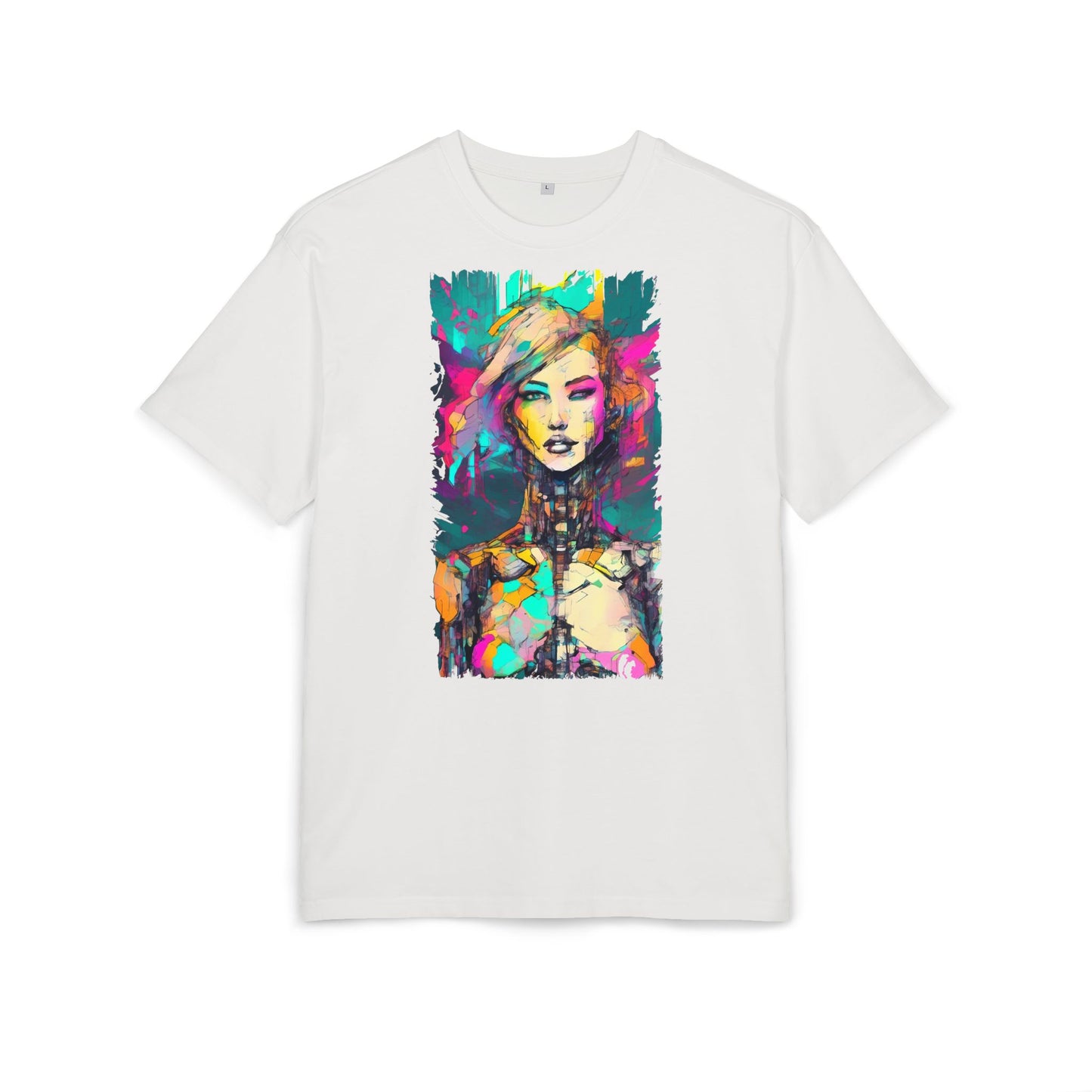 Vibrant Art Oversized Tee, Unisex Colorful T-Shirt, Graphic Arts Apparel, Casual Streetwear Gift, Unique Fashion Statement