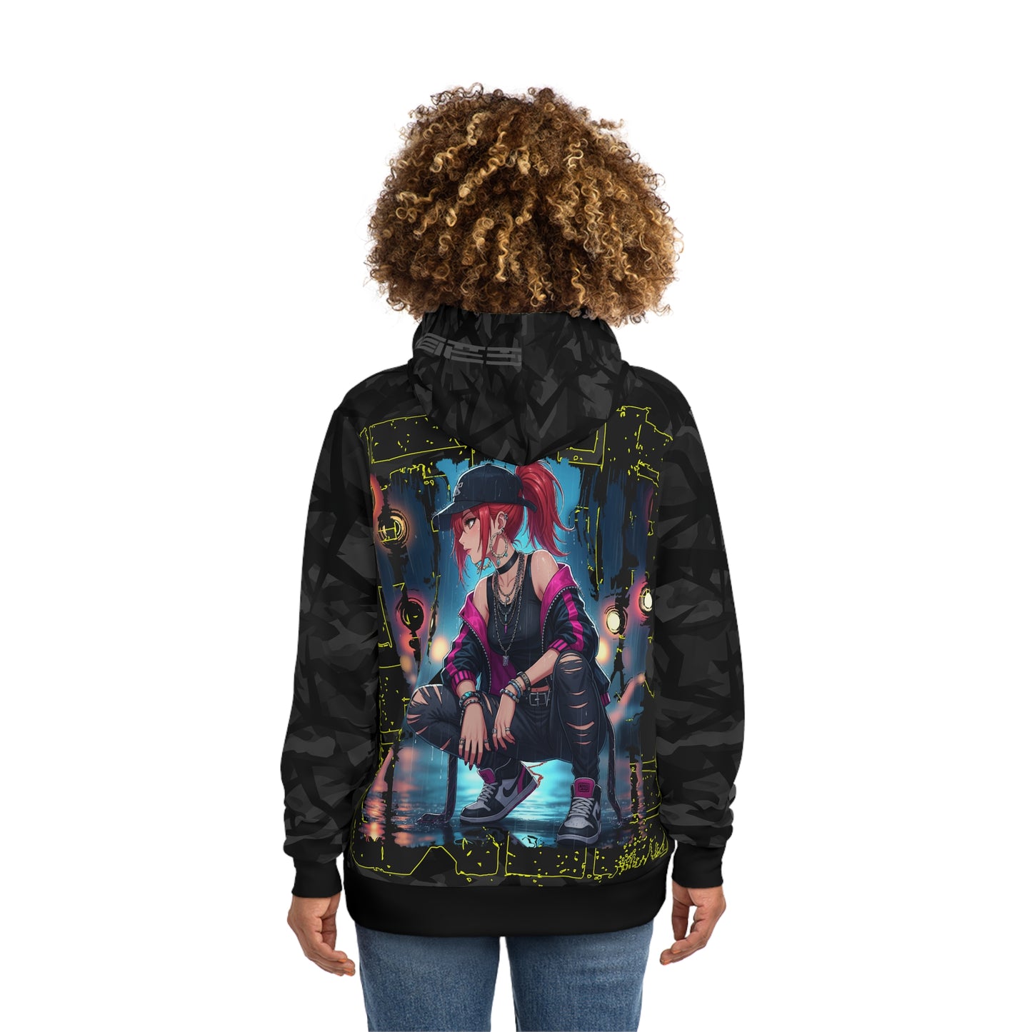 Edgy Graphic Hoodie, Fashion Hoodie, Streetwear Style, Unique Gift for Him & Her, Cool Vibe, Urban Comfort Wear