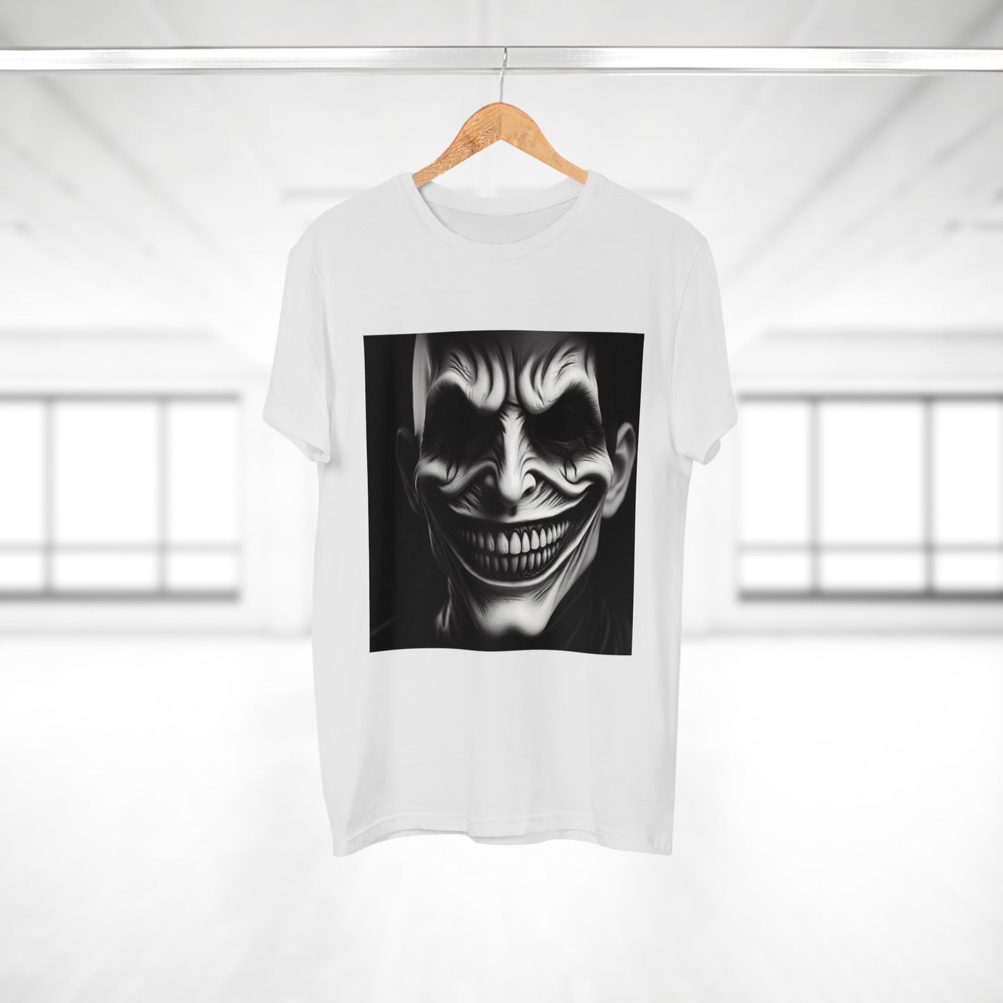 Creepy Clown Unisex T-Shirt - Unisex Graphic Tee for Halloween, Horror Fans, Costume Party, Unique Gift Idea, Spooky Apparel