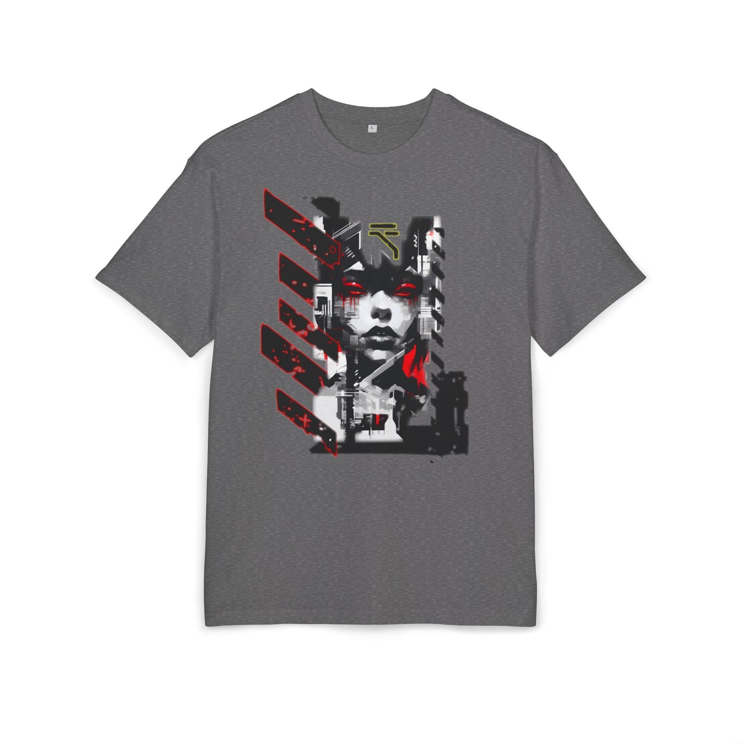 Unisex Heavy Oversize Tee with Urban Art Design - Streetwear Style Tee